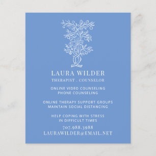 Panfleto de Terapeuta ou Conselheiro Online ou por