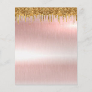 Panfleto de vazio de ouro Elegante