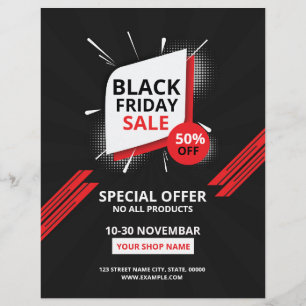 Panfleto de Venda Black Friday