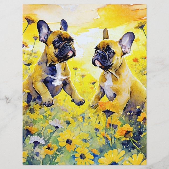 Panfleto de Venda de Flores e Cachorros (Verso)