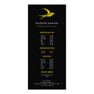 Panfleto Detalhamento Automático   Logotipo de pássaro voad