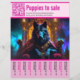 Panfleto do Cão Pastor Alemão