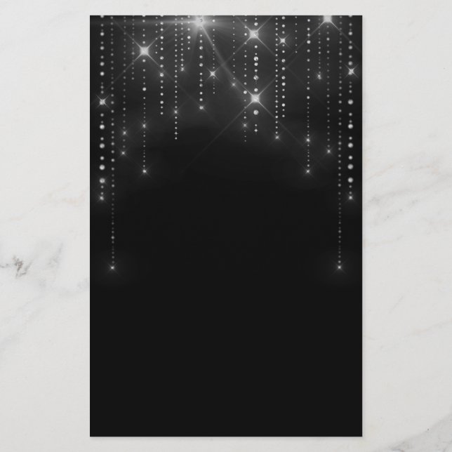 Panfleto do vazio escuro elegante (Verso)