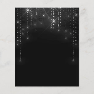 Panfleto do vazio escuro elegante