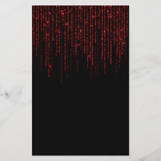 Panfleto do vazio escuro elegante (Verso)