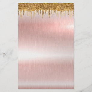 Panfleto do vazio ouro Elegante 5,5" x 8,5"