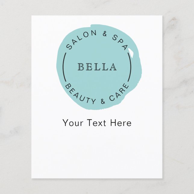 Panfleto dos Cupões do Spa de Aqua Salon Moderno M (Frente)