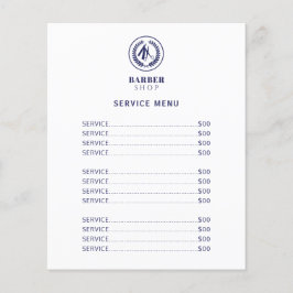 Panfleto dos serviços de preços do salão moderno e