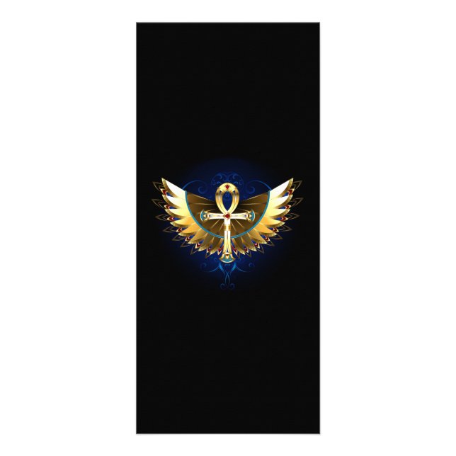 Panfleto Dourada Ankh com Asas (Frente)