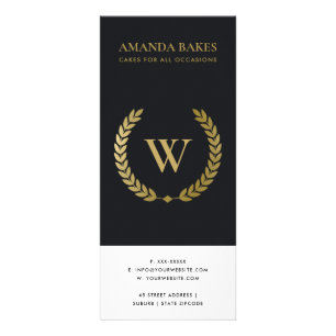 PANFLETO DOURADO SERVIÇO DE PREÇOS INICIAL DE LAUREL FLORAL