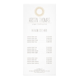 Panfleto Dourado Sun Mandala da Boêmia