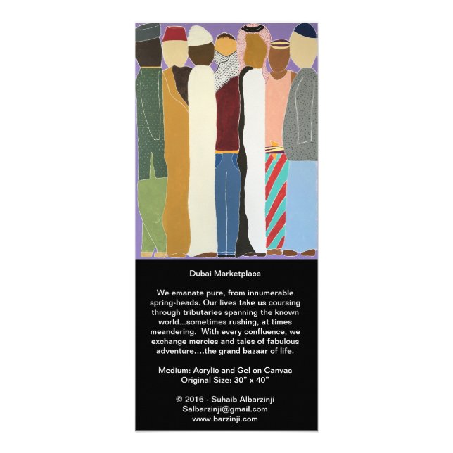 Panfleto Dubai Market Place and He - Long Card (Frente)
