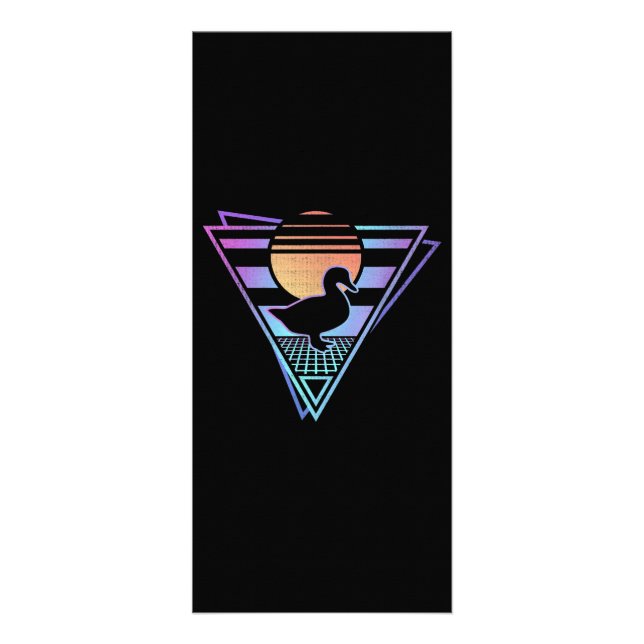 Panfleto Duck Retro 80s EDM Synthwave Gift-Shirt (Frente)