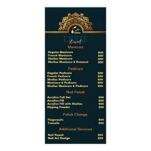 Panfleto Elegante e Classy Nail Tech