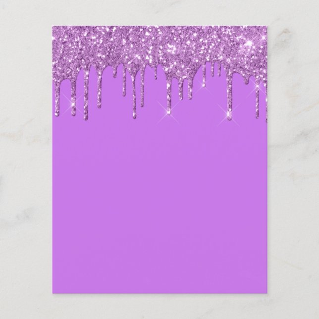 Panfleto elegante em roxo (Frente)