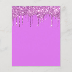 Panfleto elegante em roxo