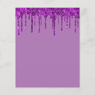 Panfleto elegante em roxo
