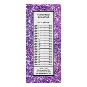 Panfleto Elegante Padrão Abstrato Roxo Chic Stylish