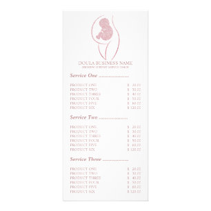 Panfleto Enfermeira de Gestação Doula Rosa Corada