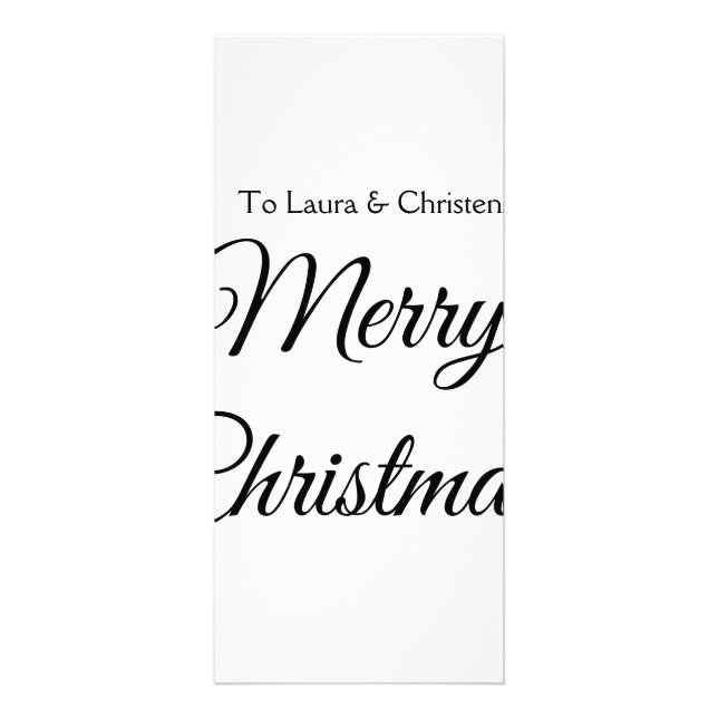 Panfleto Feliz Natal adicionar nome texto presente personal (Frente)