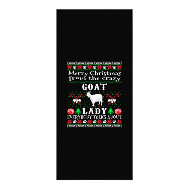 Panfleto Feliz Natal Gato Lady Ugly Gift (Frente)