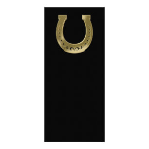 Panfleto ferradura ouro