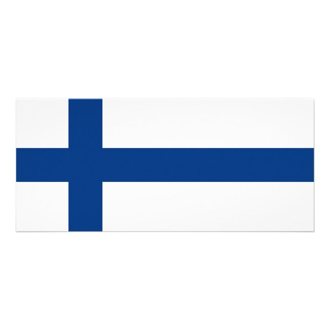 Panfleto Finlandia - bandeira nacional finlandesa (Frente)
