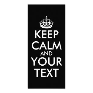 Panfleto Fique calma e continue - Crie o seu