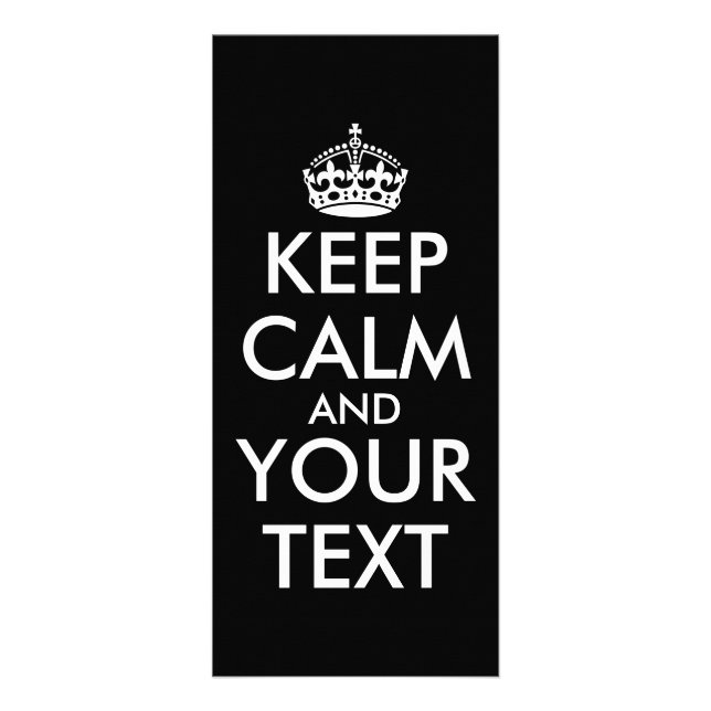 Panfleto Fique calma e continue - Crie o seu (Frente)