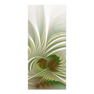 Panfleto Flor de fantasia fractal macia e tenra