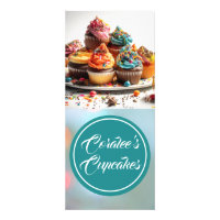 Folheto de Cupcake Clássico para Placa de Rack Per