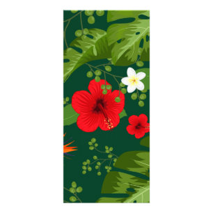 Panfleto Fundo de Flores Tropicais 8