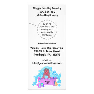 Panfleto Ganchos de porta do negócio da preparação do c