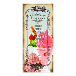 Panfleto Gelateria Italiana 5 - Poste/Cartão-de-rack