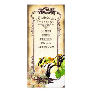Panfleto Gelateria Italiana 6 - Poste/Cartão-de-rack