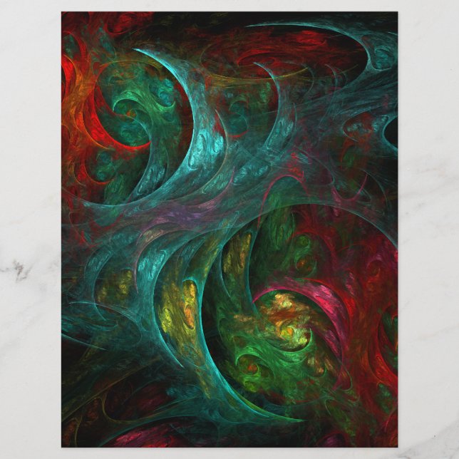 Panfleto Genesis Nova Abstrato Art (Frente)