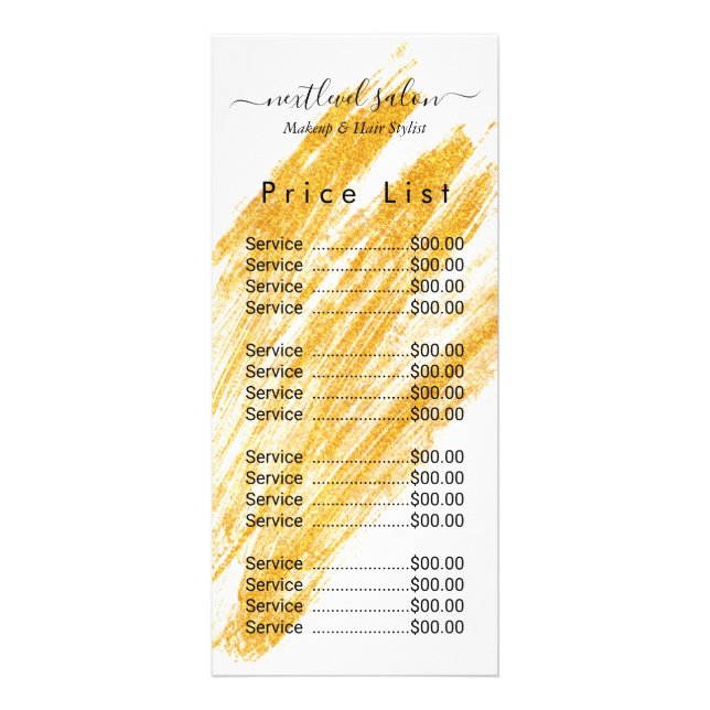 Panfleto Glitter de Onda Elegante Moderno (Frente)