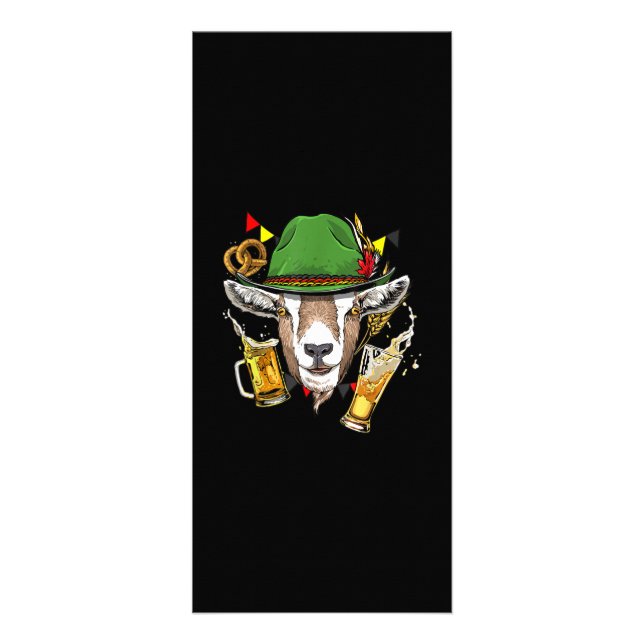 Panfleto Goat Oktoberfest Lederhosen Costume Gift (Frente)
