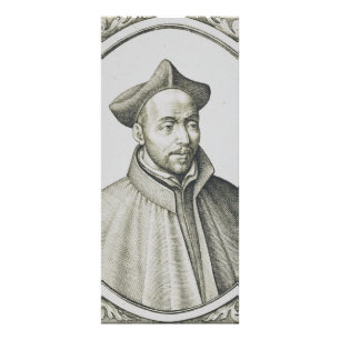 Panfleto Gravura de São Inácio de Loyola Arte Antiga