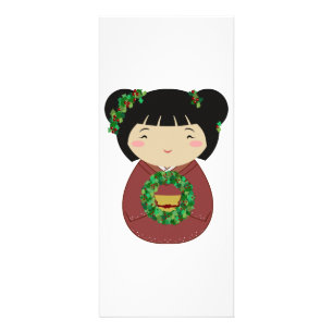 Panfleto Grinalda do Natal de Kokeshi