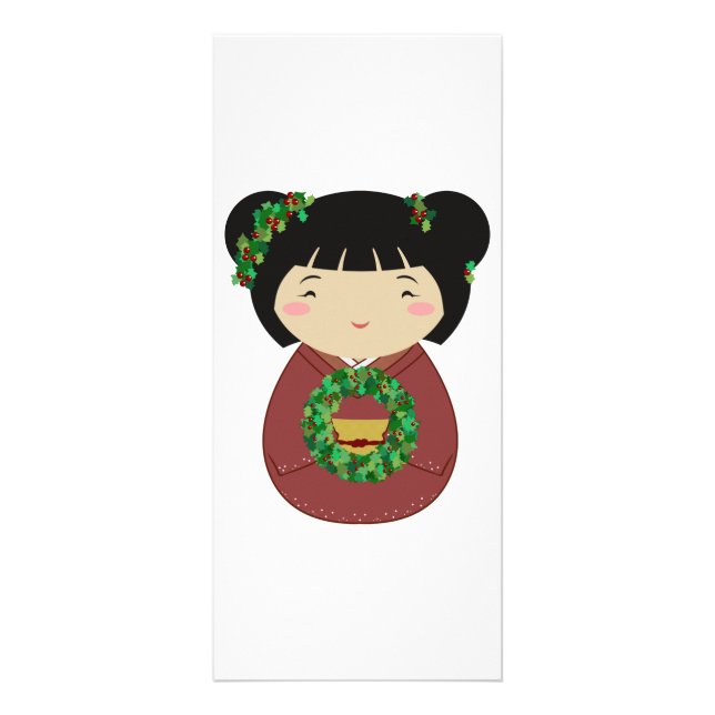 Panfleto Grinalda do Natal de Kokeshi (Frente)