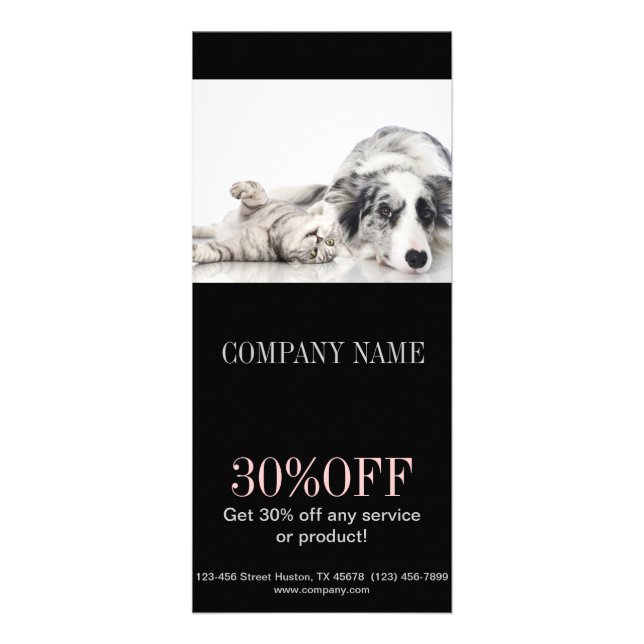 Panfleto Groomer animal do animal de estimação do (Frente)