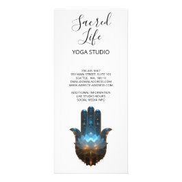 Panfleto Iluminação do Lótus | Design da Mão Hamsa