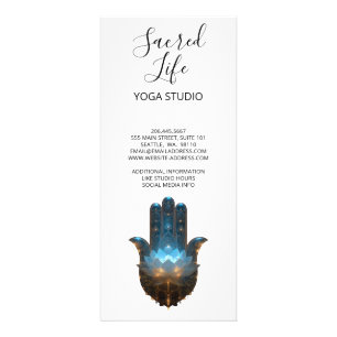 Panfleto Iluminação do Lótus Design da Mão Hamsa