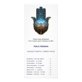 Panfleto Iluminação do Lótus | Design da Mão Hamsa