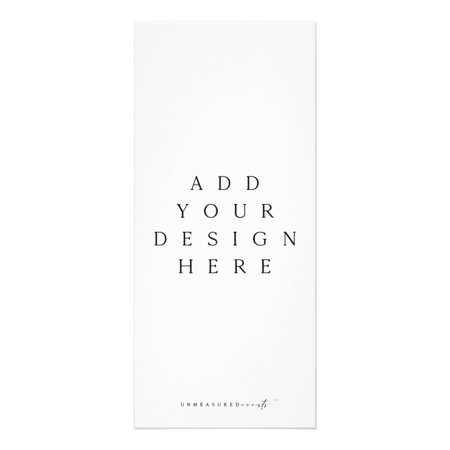 Panfleto Impressão personalizada de placa de rack de 4 x 9" (Frente)