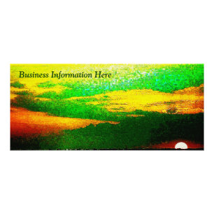 Panfleto Impressionista Sunset Do Sea Business Rack Card