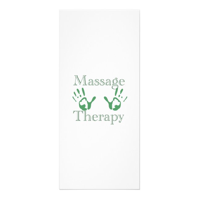 Panfleto Impressões da mão da terapia da massagem (Frente)
