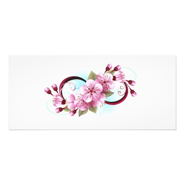 Panfleto Infinidade com Flores de Flor Sakura (Frente)