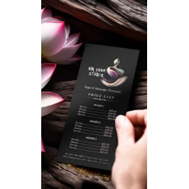 Panfleto Instrutor de Meditação de Yoga Lotus Pose Bruske